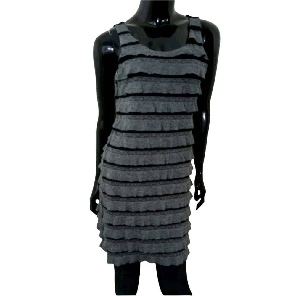 Charlotte Russe Gray Ruffle Dress